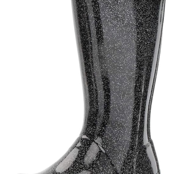 Hunter Big  Kids Original Starcloud Sparkle boots US 6 girl 5 boy new black - Picture 5 of 5